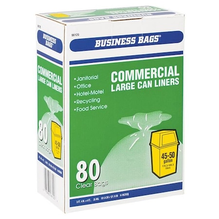 Berry Plastics Berry Plastics 6033096 45-50 gal Commercial Drum & Can Liners Twist Tie - Pack of 80 6033096